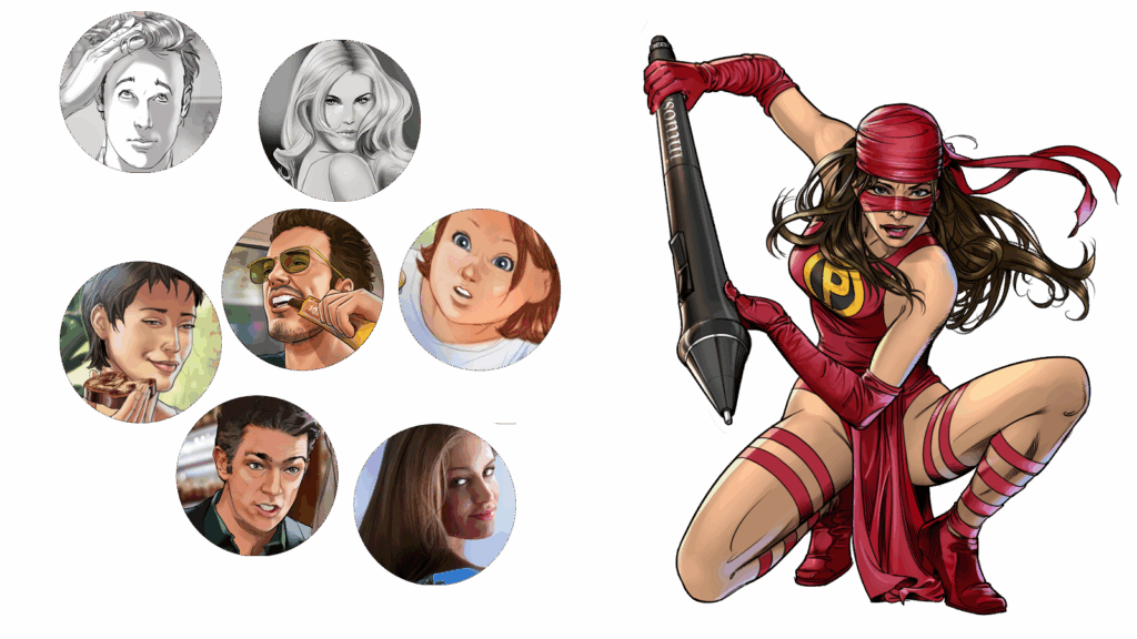 Pen Men Superheroes - Styles V01