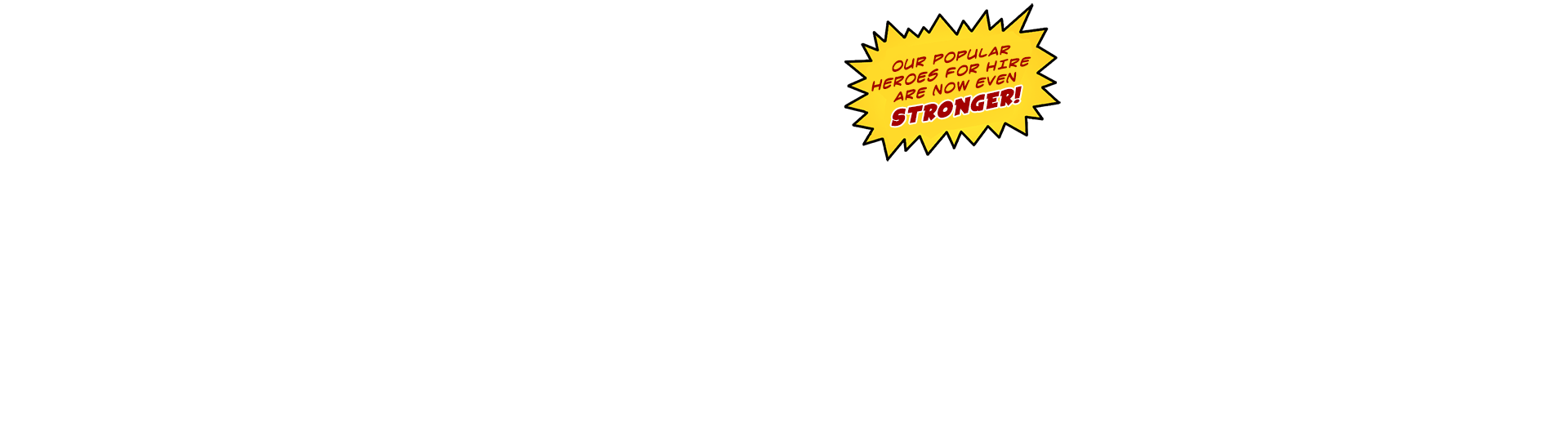 Superheroes Header Pop Up